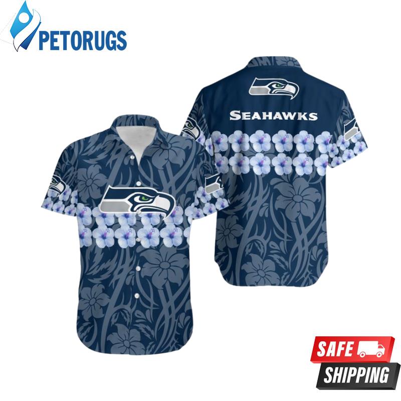 Seattle Seahawks Flower And Logo Shorts Summer Collec Hawaiian Shirt