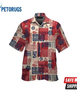 St Louis Cardinals MLB Short Sleeve Button Up Hawaiian Shirt