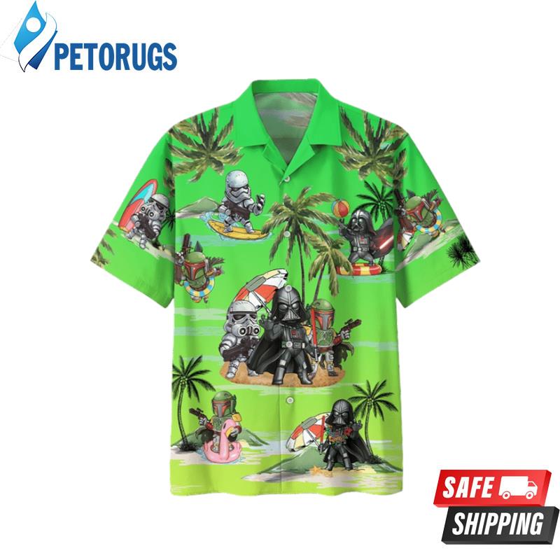 Star Wars Darth Vader Boba Fett Storm Hawaiian Shirt