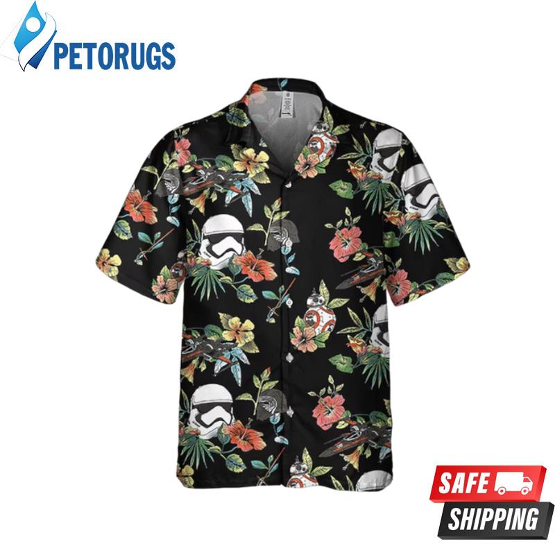 Star Wars Stormtrooper Kylo Ren Vintage Floral Hawaiian Shirt