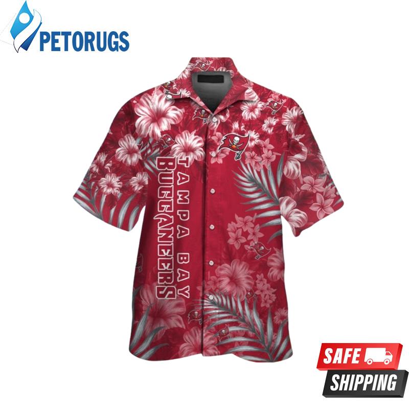 Tampa Bay Buccaneers NFL Flower Summer Short Sleeve Button Up Tropical Hawaiian Shirt