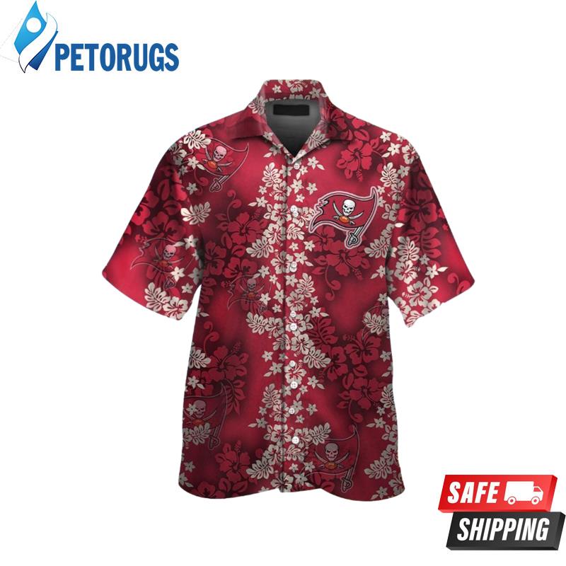 Tampa Bay Buccaneers NFL Short Sleeve Button Up Tropical Hawaiian Shirt