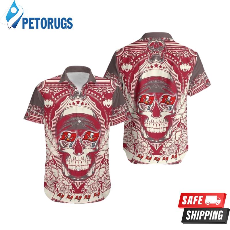 Tampa Bay Buccaneers Skull NFL Hawaiian Shirt