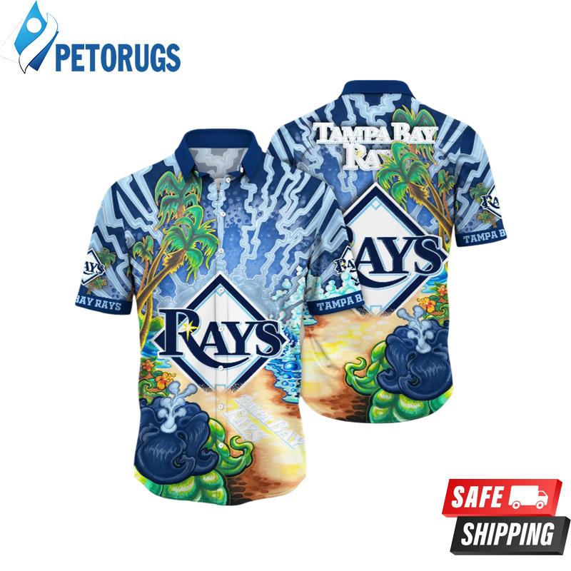 Tampa Bay Rays MLB Summer Nightstime Aloha Hawaiian Shirt