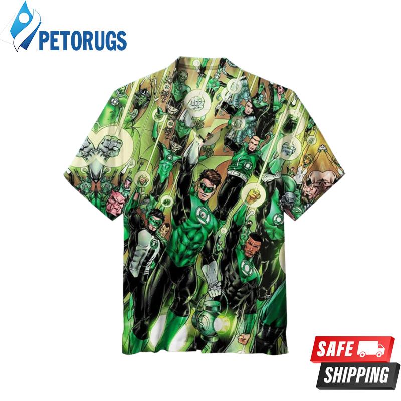 Team Green Lantern Poster Movie Hawaiian Shirt