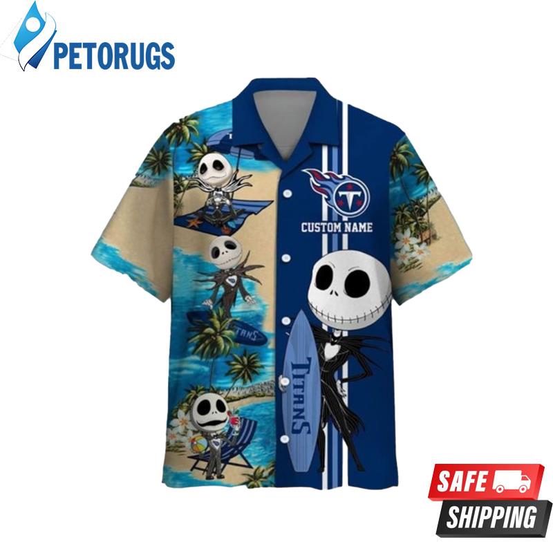 Tennessee Titans Jack Skellington Custom Name Hawaiian Shirt