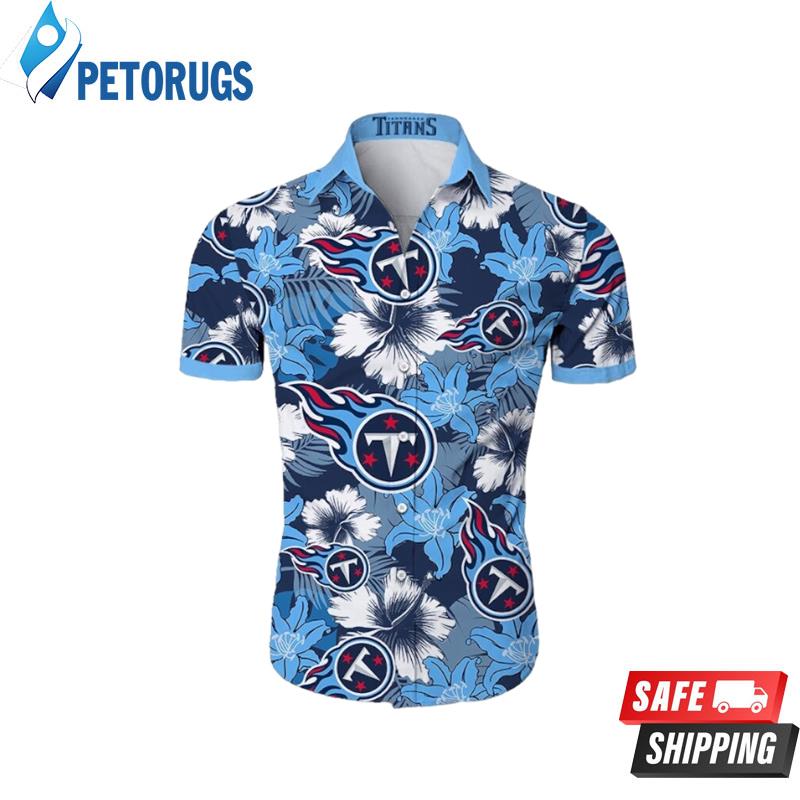 Tennessee Titans Tropical Flower Short Sleeve Hawaiian Shirt