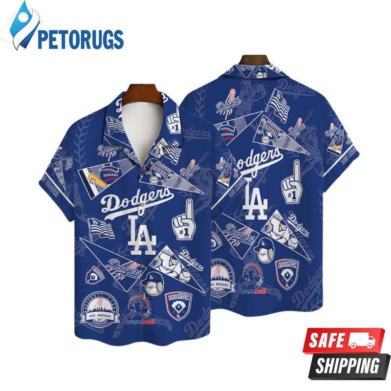 Three Dimensional Los Angeles Dodgers Hawaiian Shirt