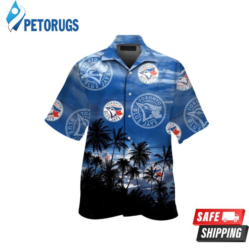 Toronto Blue Jays MLB Short Sleeve Button Up Tropical Hawaiian Shirt