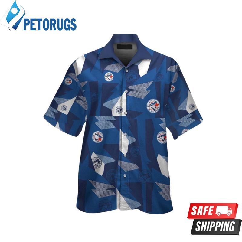 Toronto Blue Jays Short Sleeve Button Up Hawaiian Shirt