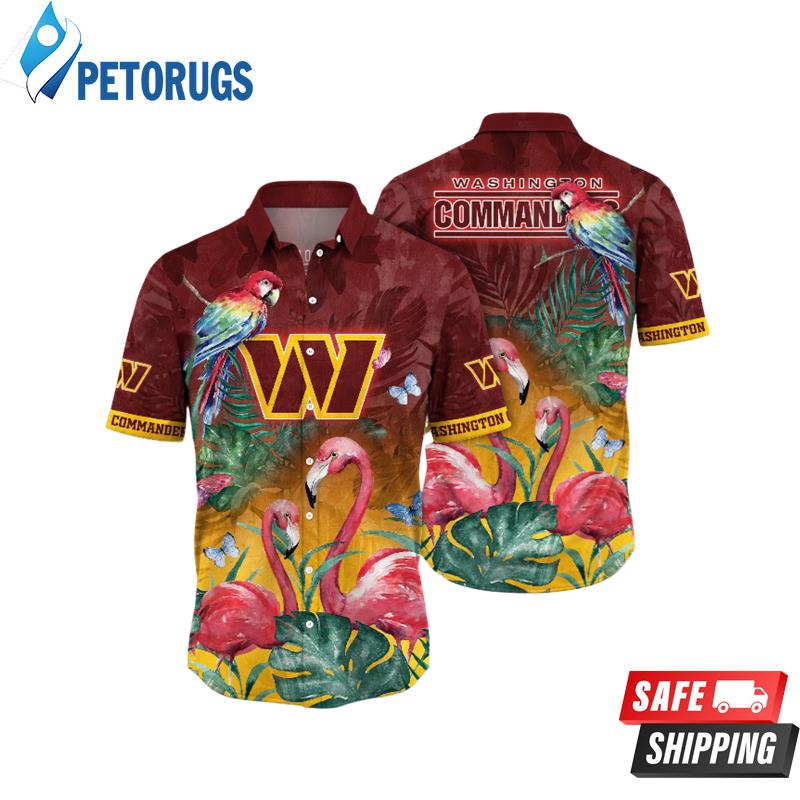 Washington Commanders NFL Flamingo Aloha Hawaiian Shirt