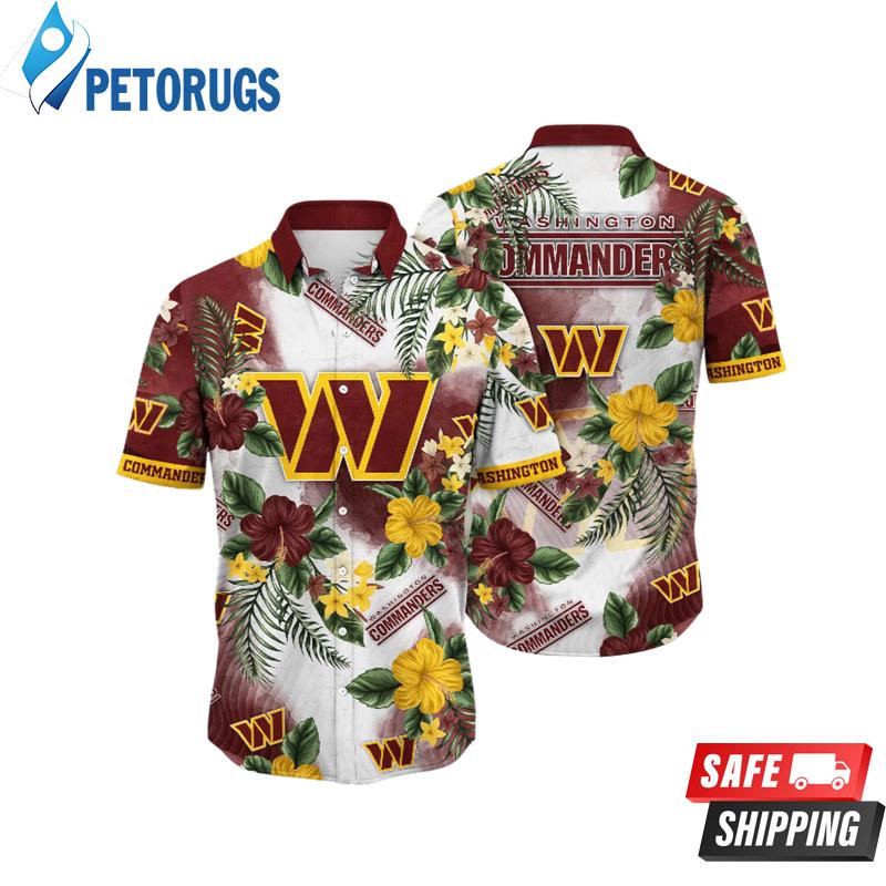 Washington Commanders NFL Flower (1) Hawaiian Shirt