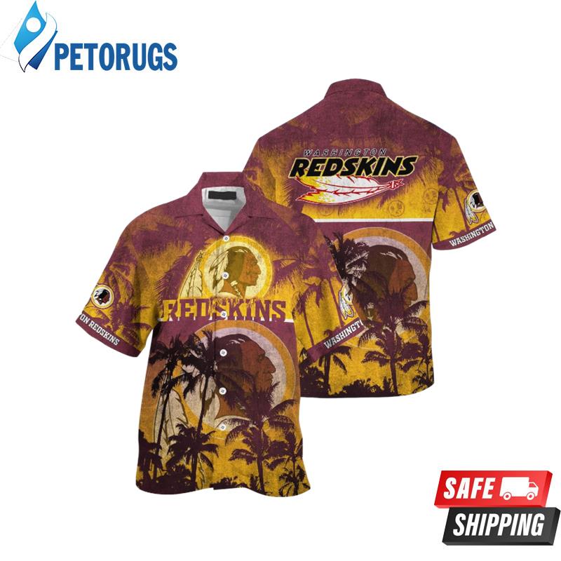 Washington Commanders Palm Hawaiian Shirt