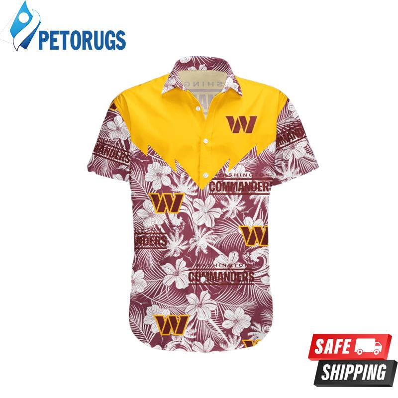 Washington Commanders Tropical Seamless NFL Hawaiian Shirt