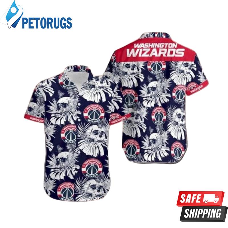 Washington Wizards Tropical Flower Short Sleeve Hawaiian Shirt