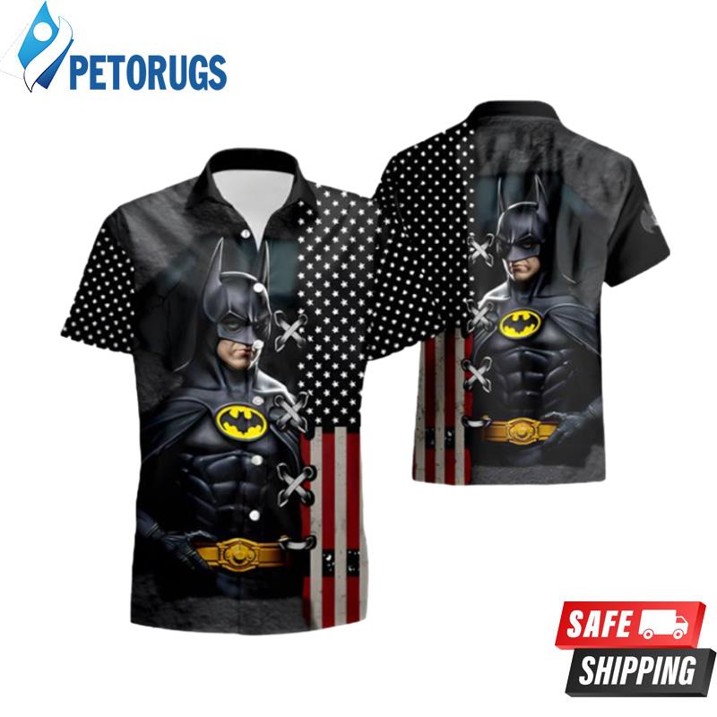Wibuprint US Flag Batman The Dark Knight Hawaiian Shirt