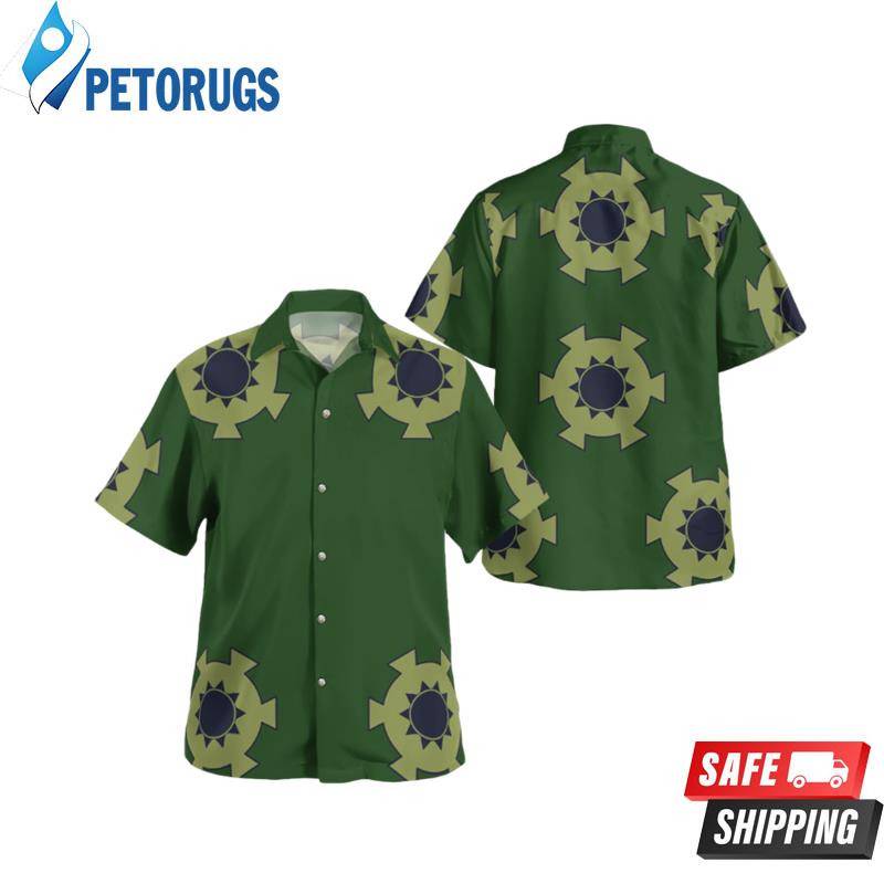Zoro Wano Green Pattern HOT 2024 Hawaiian Shirt
