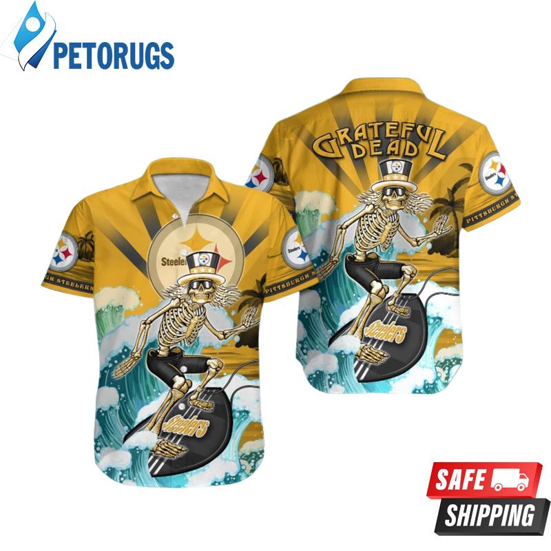 nfl-pittsburgh-steelers-grateful-dead-hawaiian-shirt Hawaiian Shirt