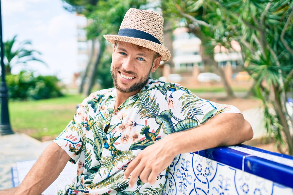 Explore the Blue Hawaiian Shirt Trend for Men