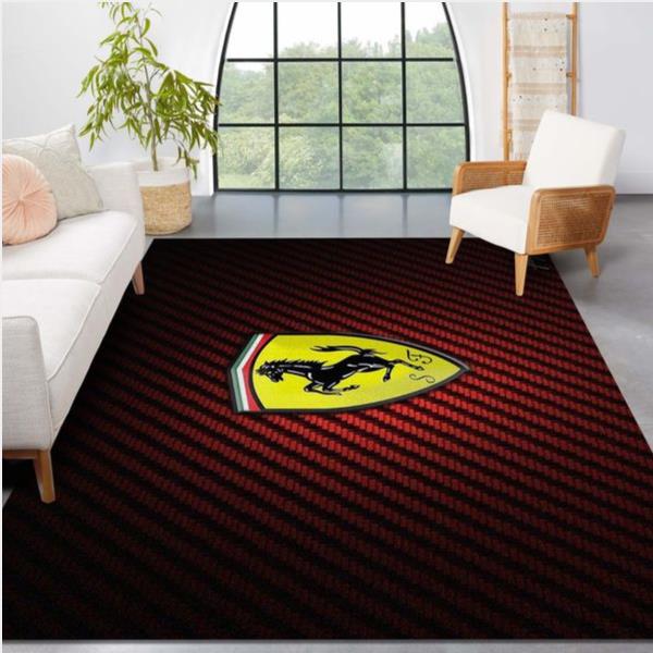 Transform Your Space with a Ferrari Logo Area Rug