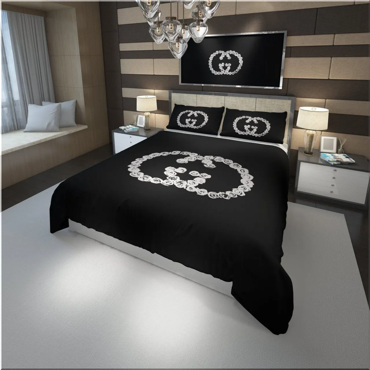 Top 5 Reasons You Should Own Chanel Logo Black Bedding Set For A Luxurious Bedroom